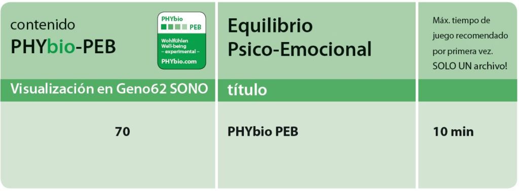 PHYbio-PEB spanish